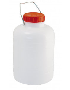 Bidone collo largo 10 litri per alimenti con maniglia per trasporto