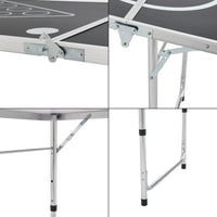 Tavolo da Birra Pong 'Ibiza' Regolabile in Altezza tra 54-70 cm - Pieghevole, Trasportabile [en.casa]