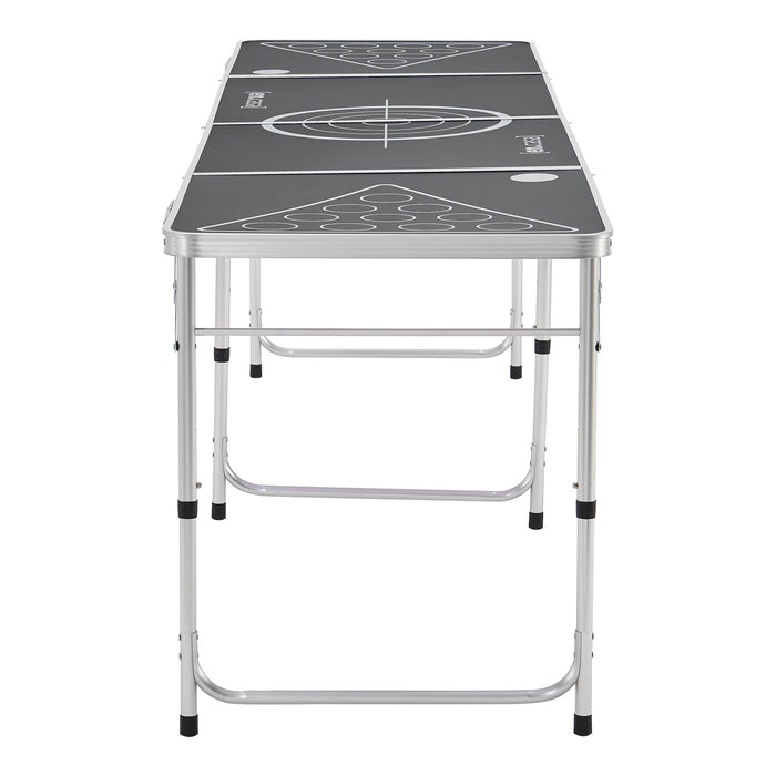 Tavolo da Birra Pong 'Ibiza' Regolabile in Altezza tra 54-70 cm - Pieghevole, Trasportabile [en.casa]