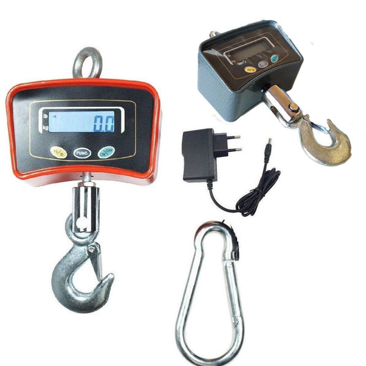Bilancia da gru da 1000 kg digitale professionale con gancio acciaio industriale
