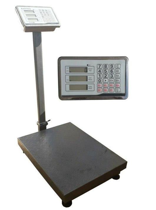 Bilancia industriale da terra con piattaforma display digitale peso 300 kg