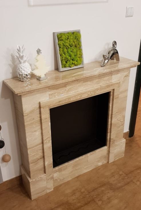 Biocamino antichità in marmo - No Grazie