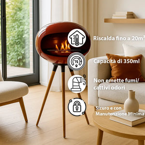 Tempo Style - Biocamino SICILY  Bordeaux/Legno Rovere