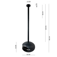 Tempo Style - Camino a Bioetanolo da Soffitto Skyfall – Design Sospeso, Fiamma Reale a 360°, Senza Canna Fumaria