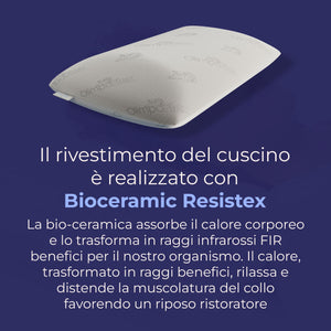 Cuscino in memory foam Anti-Reflusso - Morbido e Ergonomico - Demetra - 72x42x16cm