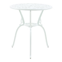 Set da Bistrot Lupsam Tavolo Rotondo e 2 Sedie in Alluminio - Bianco casa.pro