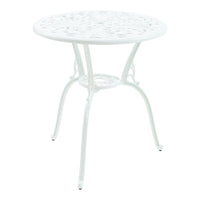 Set da Bistrot Lupsam Tavolo Rotondo e 2 Sedie in Alluminio - Bianco casa.pro