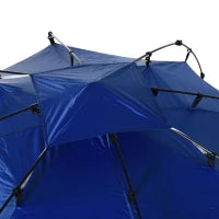 Tenda da Spiaggia Pop Up per 4-6 Persone con Protezione UV, Borsa di Trasporto, 247x247x145cm, Blu