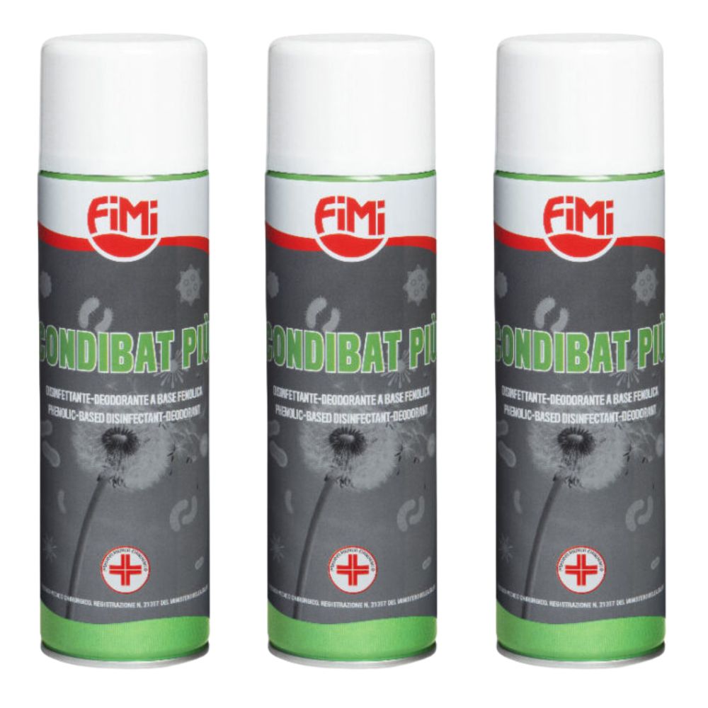 Condibat sanificante spray deodorante pino per condizionatori 500 millilitri *** quantità pezzi 3, confezione 1