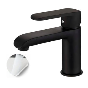 Miscelatore rubinetto puma per lavabo in ottone colore nero opaco con piletta *** confezione 1