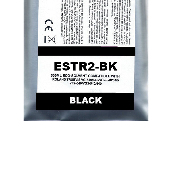 Black Pigment Eco-Solvent Ink Bag Compa Roland TrueVIS SG2,VG2,VF2,...