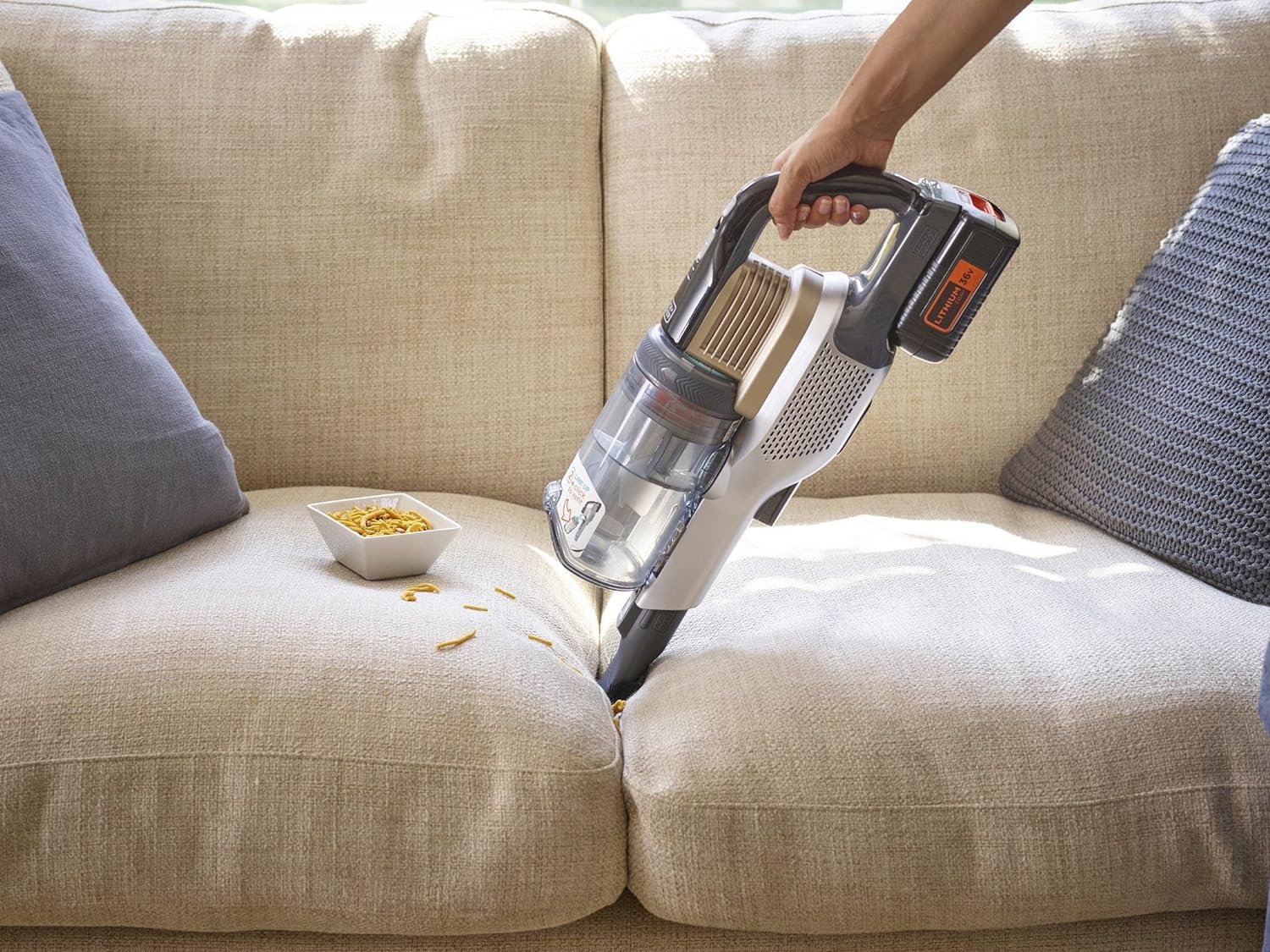 Black & decker bhfev36b2dw-qw powerseries extreme - scopa elettrica senza fili/no sacco 90 watt