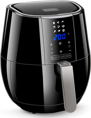 Black+decker bxaf3500e - friggitrice ad aria digitale senza olio, 1500w, 3,5l, -99% di grassi.frigge,arrostisce,cuoce in forno e riscalda. pannello digitale e touch. antiaderente