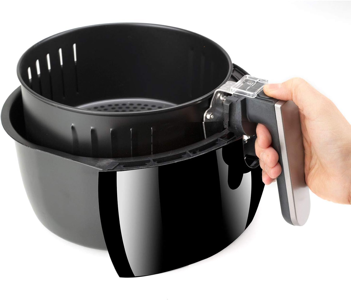 Black+decker bxaf3500e - friggitrice ad aria digitale senza olio, 1500w, 3,5l, -99% di grassi.frigge,arrostisce,cuoce in forno e riscalda. pannello digitale e touch. antiaderente