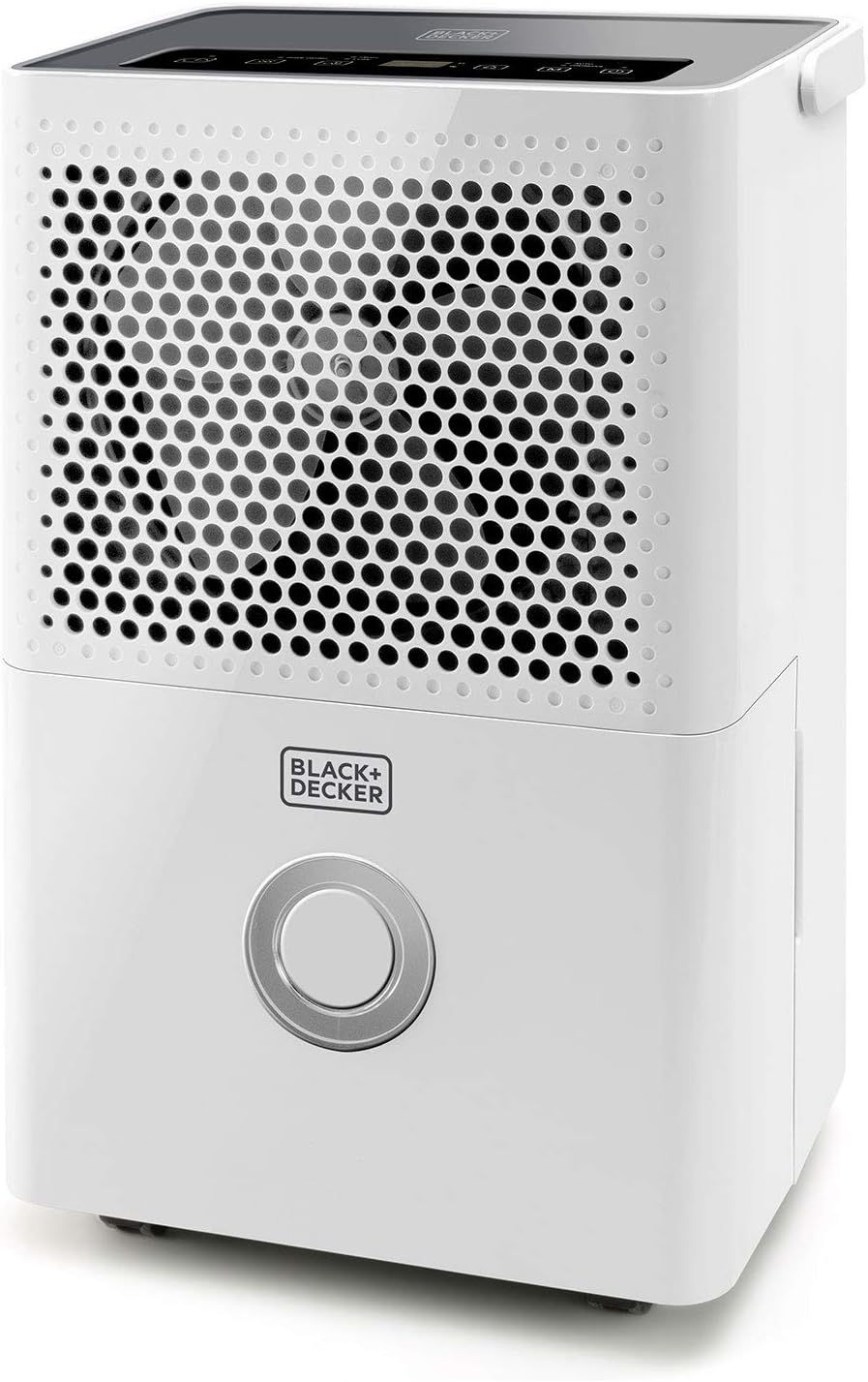 Black+decker bxdh12e - deumidificatore ambiente casa, 12 litri, funzione asciugatura, 2 velocità, programmabile 24h, filtro rimovibile e lavabile, 25m2, silenzioso