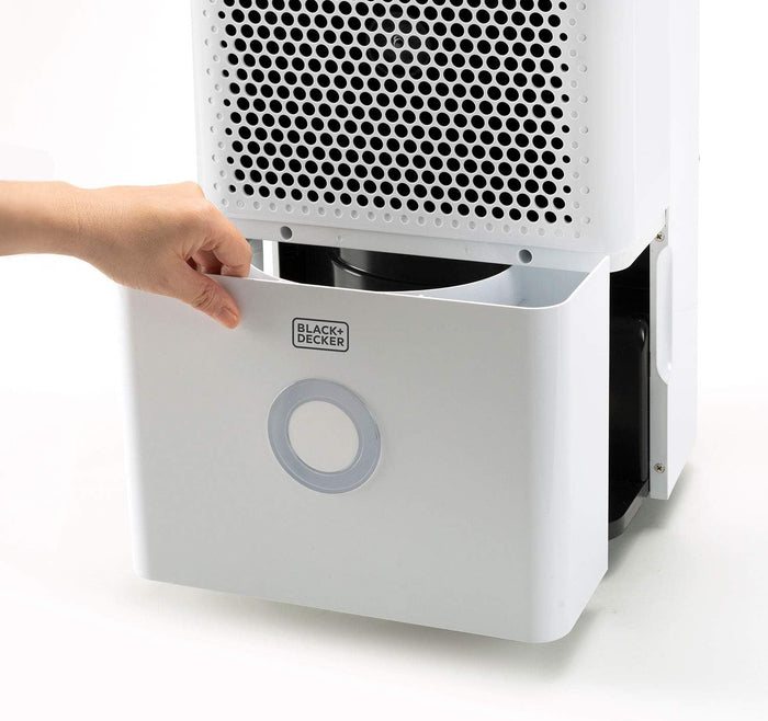 Black+decker bxdh12e - deumidificatore ambiente casa, 12 litri, funzione asciugatura, 2 velocità, programmabile 24h, filtro rimovibile e lavabile, 25m2, silenzioso