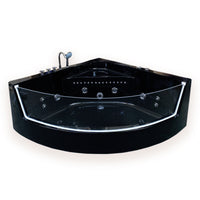 Vasca Idromassaggio 150 x 150 cm Cromoterapia 8 getti – Black Shark