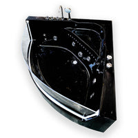 Vasca Idromassaggio 150 x 150 cm Cromoterapia 8 getti – Black Shark