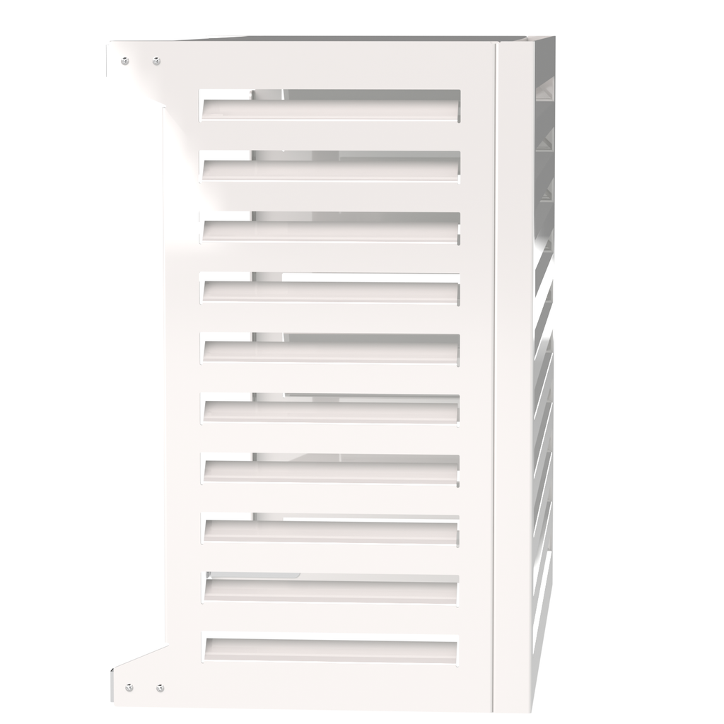 Blade Copri Condizionatore Esterno Copertura Climatizzatore Pompa di Calore Bianco L