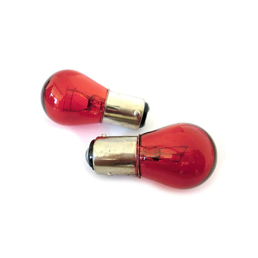 Blister 2 Lampade Alogene P21/5W BAZ15D 12V 21/5W Rosso Luci Freno