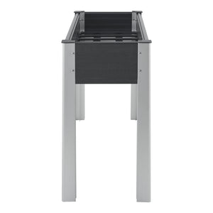 Aiuola Rialzata Beverwijk 100 x 40 x 75 cm - Grigio Scuro [en.casa]
