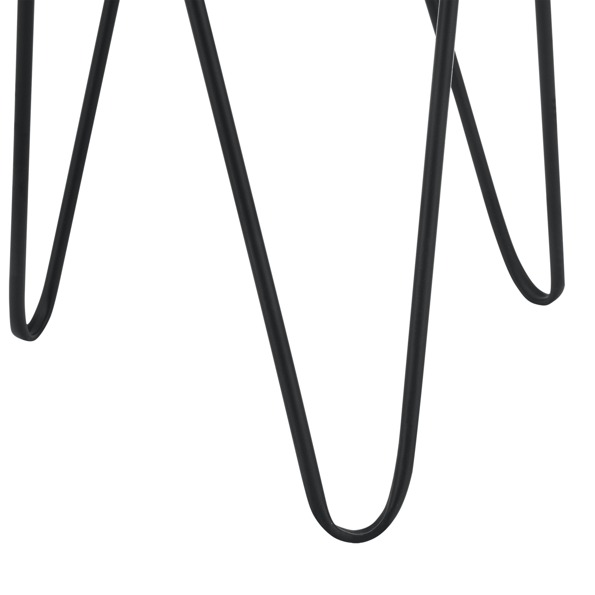 Set Hedera di 2 Supporti per Piante con Coprivaso in Metallo - Nero [en.casa]