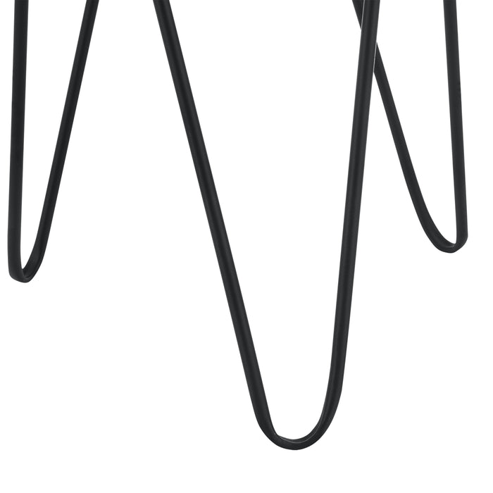 Set Hedera di 2 Supporti per Piante con Coprivaso in Metallo - Nero [en.casa]