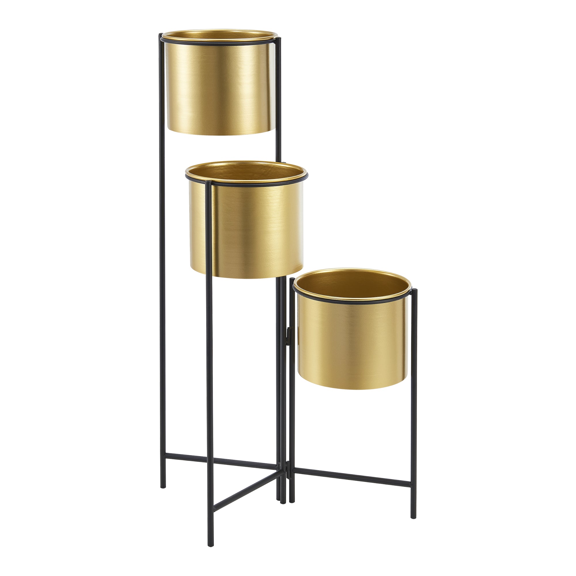 Portapiante 'Haasdonk' con 3 Coprivasi - Pieghevole [en.casa]