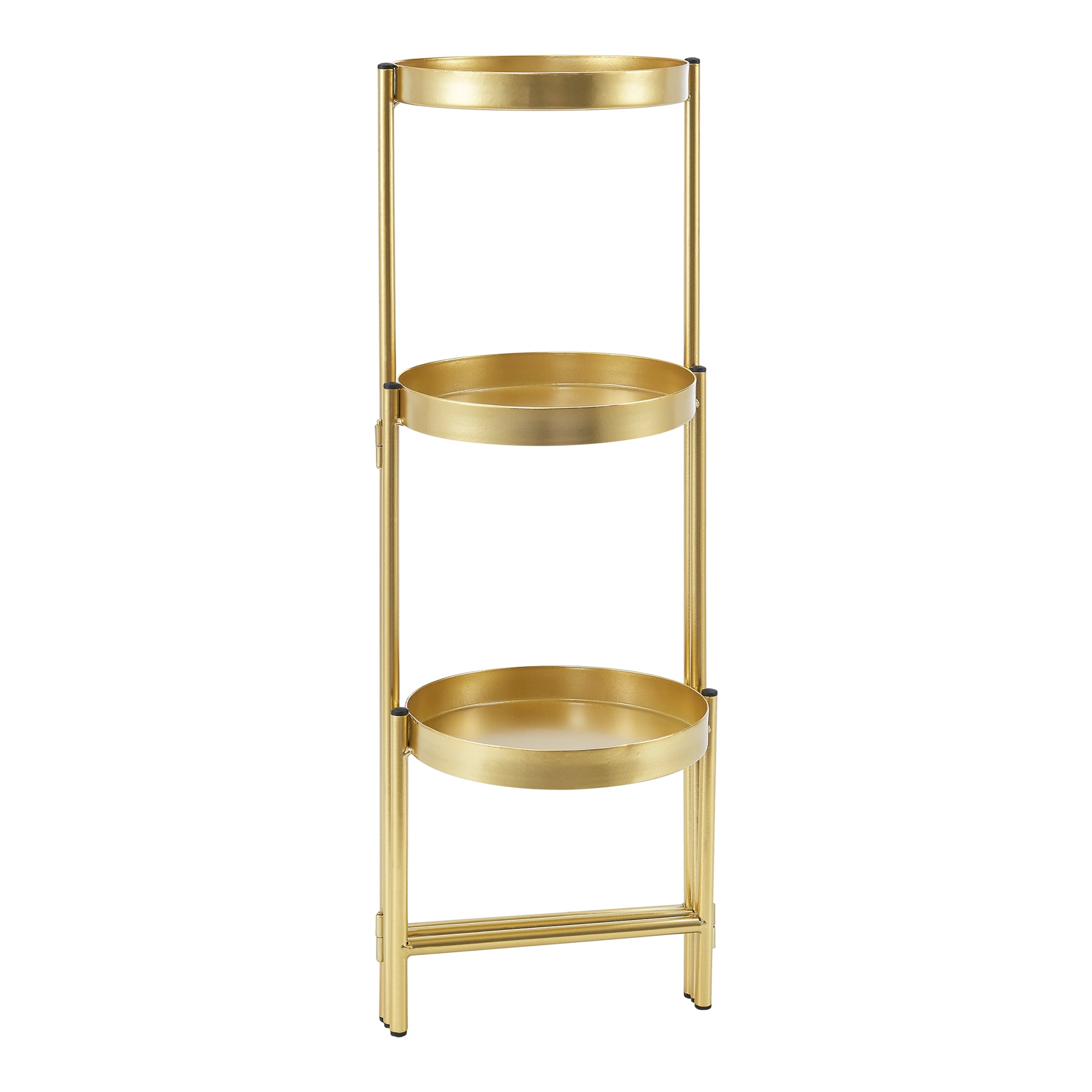 Portapiante 'Kallo' con 3 Sottovasi - Pieghevole [en.casa]