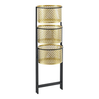 Portapiante 'Doel' con 3 Coprivasi - Pieghevole [en.casa]