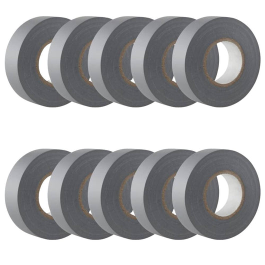 Kit nastro isolante in pvc autoestinguente multicolore per impianti sicuri *** colore grigio, dimensioni 19 mm x 25 m...