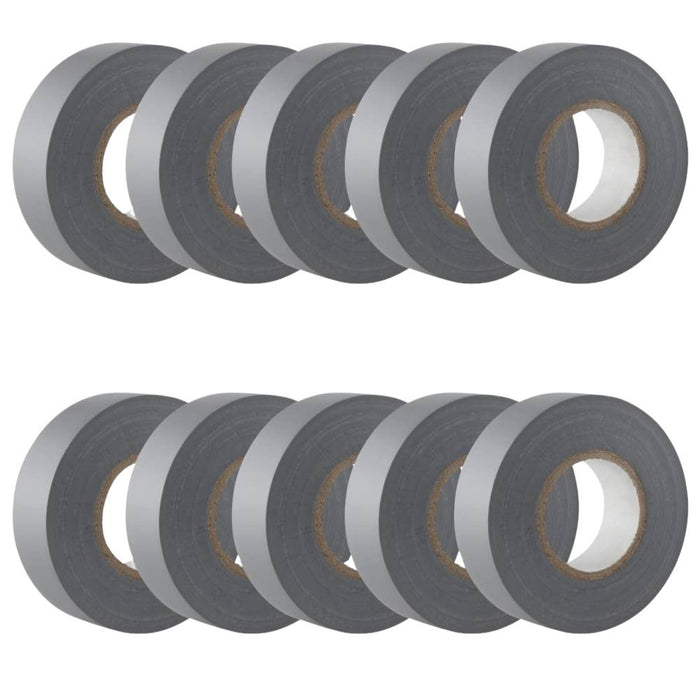 Kit nastro isolante in pvc autoestinguente multicolore per impianti sicuri *** colore grigio, dimensioni 19 mm x 25 m...