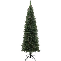 Albero di Natale Innevato Alto 180 cm con 618 Rami, Pigne e Base in Acciaio