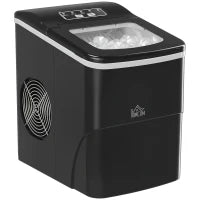 Macchina del Ghiaccio per Casa Autopulente Professionale 2L, 9 Cubetti in 8 Minuti, Fabbricatore Ghiaccio 90W Nero 21.2x29.5x32.6cm