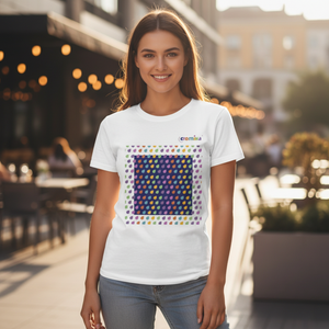 T-shirt cromika arte e colore in cotone naturale *** misura extralarge - xl, modello colorful drops, confezione 1