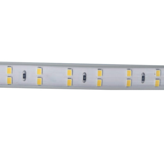 Bobina 100M Striscia Led 220V Bianco Freddo 6500K IP65 Passo 12mm 12W/M 1300LM/W Tagliabile 20cm Doppia Fila 120 smd 2835/m