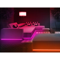 Bobina 100M Striscia Led 220V RGB IP65 Passo 12mm 12W/M Tagliabile 100cm Doppia Fila 120 smd 5050/m