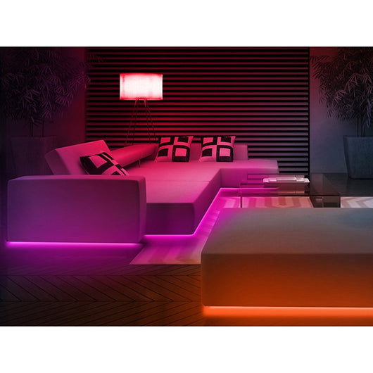 Bobina 100M Striscia Led 220V RGB IP65 Passo 12mm 12W/M Tagliabile 100cm Doppia Fila 120 smd 5050/m