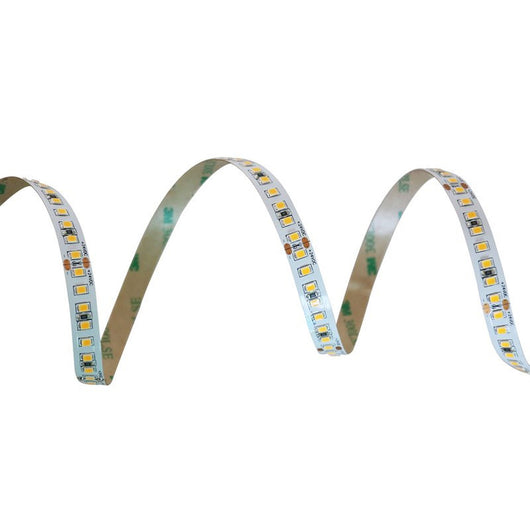 Bobina Striscia Striscia LED 24V da 10 Metri, 12W/M, Dimmerabile PWM, Tagliabile ogni 5cm, IP20, Efficienza 160lm/W, CRI>80, CE, Larghezza 8mm, 4000K Bianco Neutro MS12464