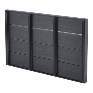 Piatto Doccia Nürtingen da Esterno Pedana Antiscivolo in WPC - Grigio Scuro [en.casa]