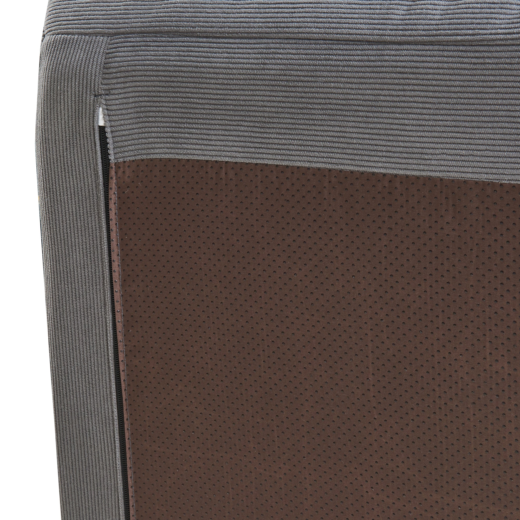 Pouf Poggiapiedi Kodsø Imbottito in Velluto a Coste 35x80x65 cm - Grigio [en.casa]