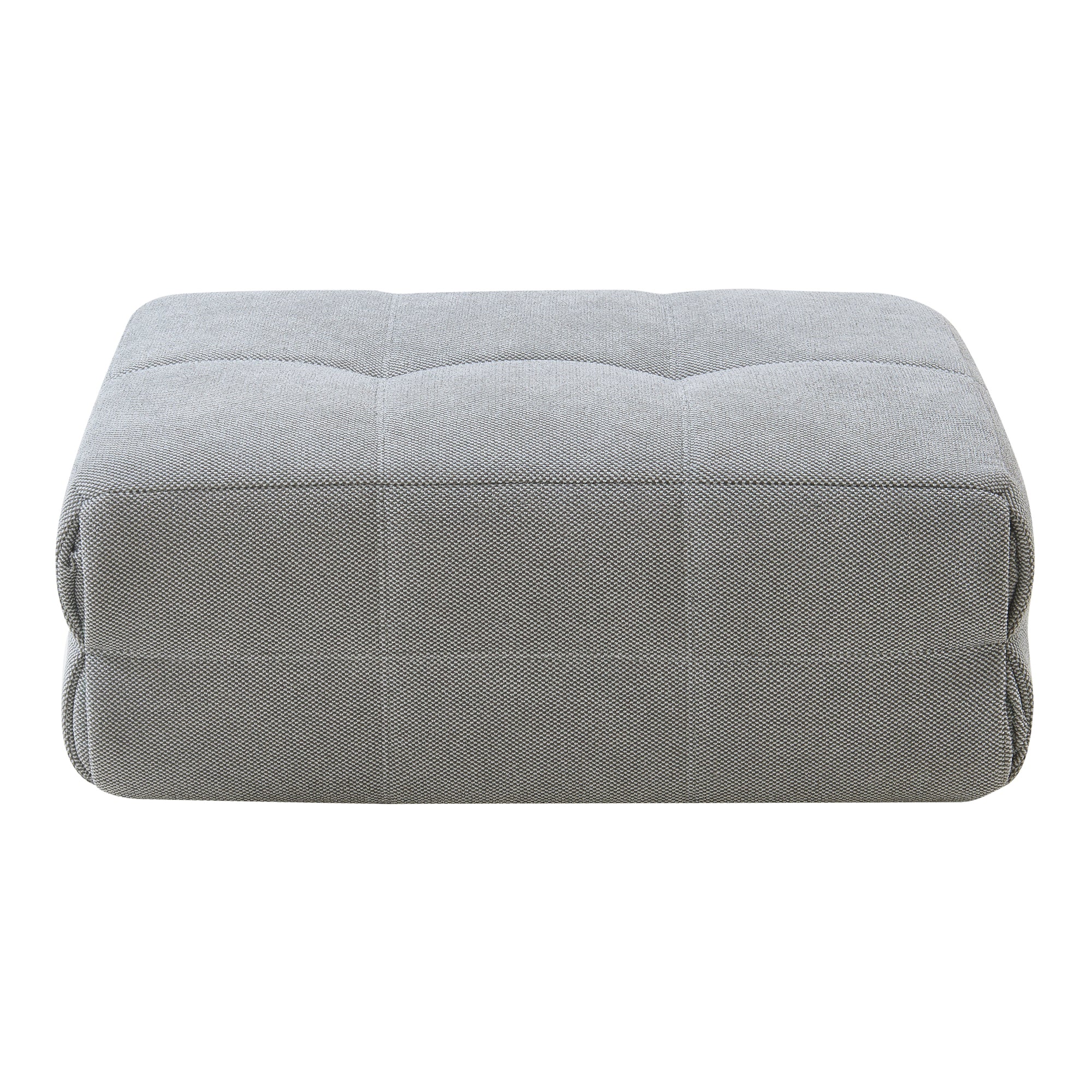 Pouf Poggiapiedi Koskyvn Imbottito 35 x 80 x 55 cm - Grigio [en.casa]