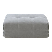 Pouf Poggiapiedi Koskyvn Imbottito 35 x 80 x 55 cm - Grigio [en.casa]