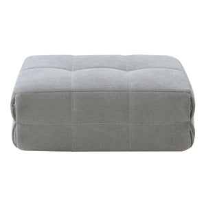 Pouf Poggiapiedi Koskyvn Imbottito 35 x 80 x 55 cm - Grigio [en.casa]