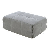 Pouf Poggiapiedi Koskyvn Imbottito 35 x 80 x 55 cm - Grigio [en.casa]