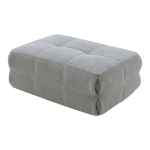 Pouf Poggiapiedi Koskyvn Imbottito 35 x 80 x 55 cm - Grigio [en.casa]