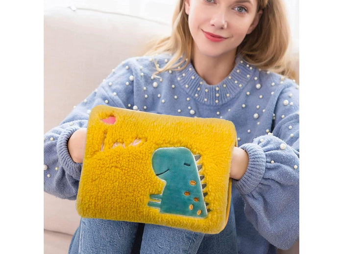 Borsa Scaldino Elettrico Acqua Calda Cuscino Smontabile e Lavabile Scalda Piedi e Mani a Letto in Casa da 500W