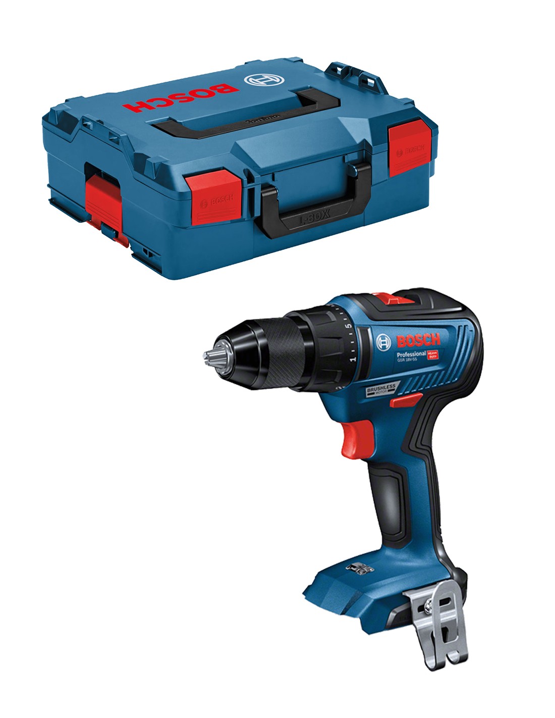Bosch professional bosch gsr 18v-55 solo l-boxx 4059952509303