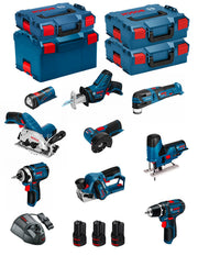 Bosch professional bosch kit 12v bmk9-28dd3 (gsr 12v-15+gdr 12v-105+gks 12v-26+gws 12v-76+gst 12v-70+gop 12v-28+gsa 12v-14+gli 12v-80+gho 12v-20) 0660989123895