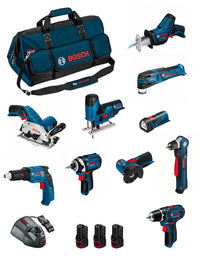 Bosch professional bosch kit bmkb10-28ad3 (gsr12v-15+gdr12v-105+gks12v-26+gws12v-76+gst12v-70+gop12v-28+gsa12v-14+gwb12v-10+gli12v-80+gtb12v-11) 0660989125714